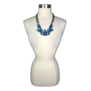 Simply Vera x Kohl’s Blue Rhinestone Bib Statement Necklace - Approx 20”